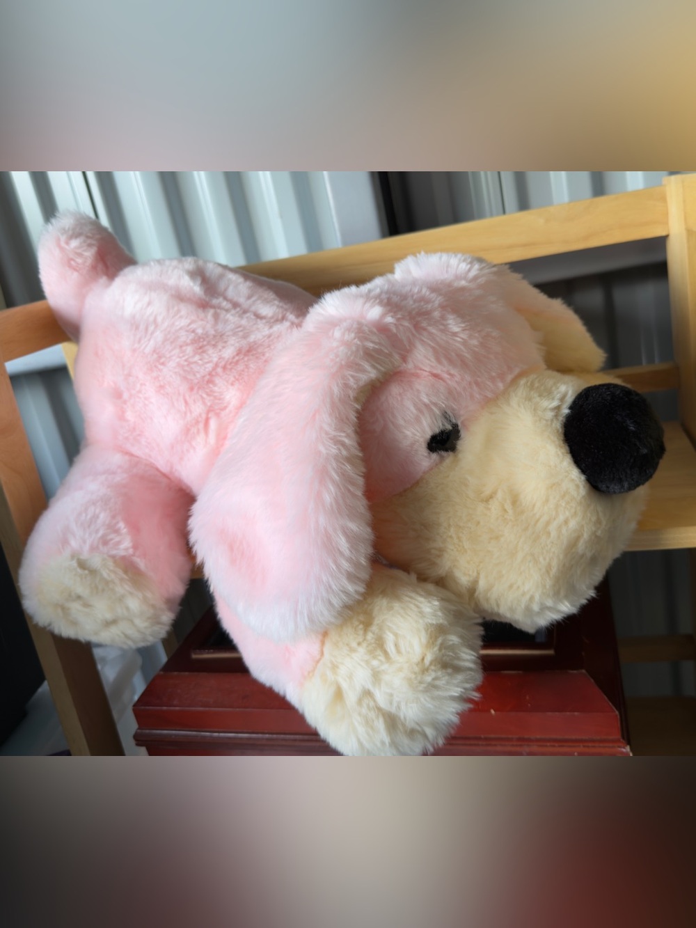FAO Schwarz Penelope Pink Dog Plush 9” Puppy Pup Stuffed Animal Toy *No Tags